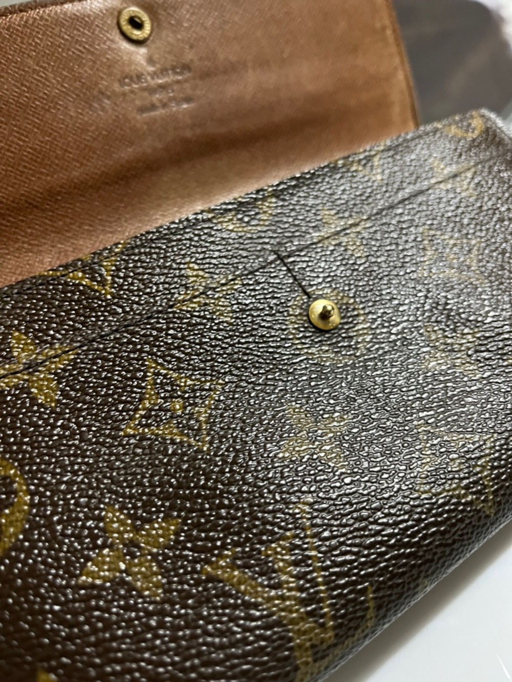 Louis Vuitton Brown and Gold Monogram Long Wallet - Picture 4 of 7